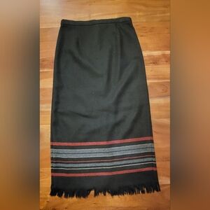 Women's Long Midi Pencil Skirt Black